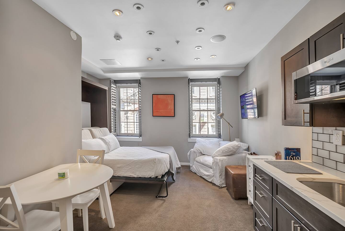 Second floor office and short-term rental space